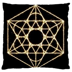 Sacred Geometry: Metatron Large Flano Cushion Case (Two Sides) from ArtsNow.com Back