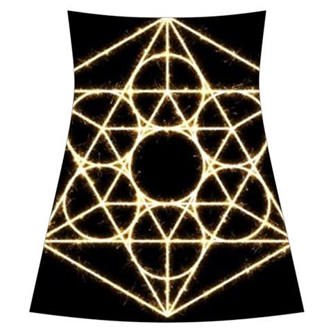 Sacred Geometry: Metatron Ruffle Detail Chiffon Dress from ArtsNow.com Back