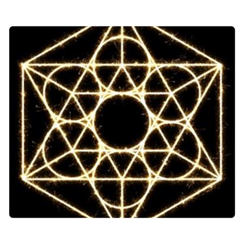 Sacred Geometry: Metatron Double Sided Flano Blanket (Small) from ArtsNow.com 50 x40  Blanket Front