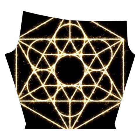 Sacred Geometry: Metatron Yoga Cropped Leggings from ArtsNow.com Right