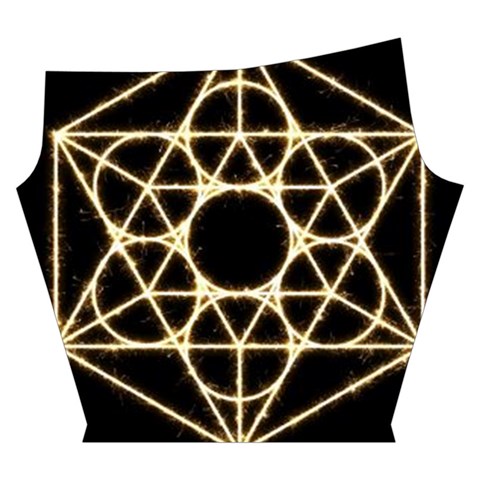 Sacred Geometry: Metatron Yoga Cropped Leggings from ArtsNow.com Left