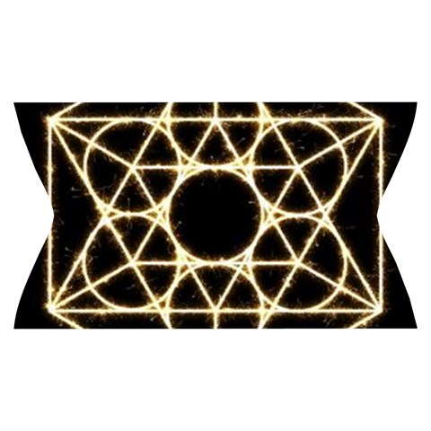 Sacred Geometry: Metatron Yoga Cropped Leggings from ArtsNow.com Waistband Back