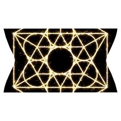 Sacred Geometry: Metatron Yoga Cropped Leggings from ArtsNow.com Waistband Back