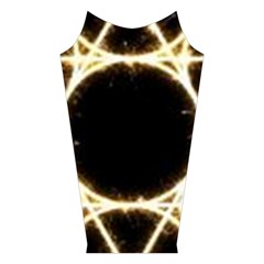 Sacred Geometry: Metatron Velvet Long Sleeve Shoulder Cutout Dress from ArtsNow.com Left Sleeve