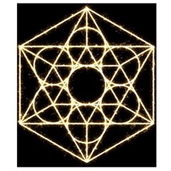 Sacred Geometry: Metatron Belt Pouch Bag (Small) from ArtsNow.com Back Strap