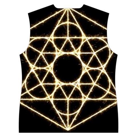 Sacred Geometry: Metatron Women s Button Up Vest from ArtsNow.com Back
