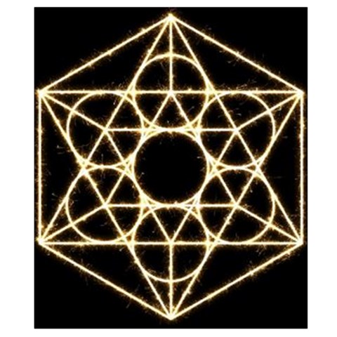 Sacred Geometry: Metatron Waist Pouch (Large) from ArtsNow.com Back Strap