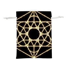 Sacred Geometry: Metatron Lightweight Drawstring Pouch (L) from ArtsNow.com Front