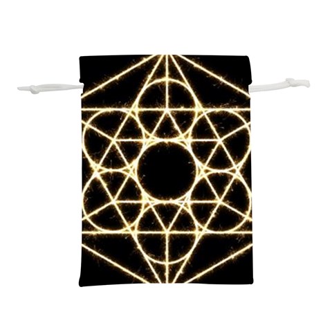 Sacred Geometry: Metatron Lightweight Drawstring Pouch (L) from ArtsNow.com Back