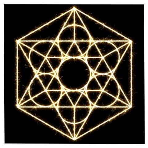 Sacred Geometry: Metatron Wooden Puzzle Square from ArtsNow.com Front