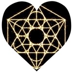 Sacred Geometry: Metatron Wooden Puzzle Heart