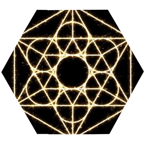 Sacred Geometry: Metatron Wooden Puzzle Hexagon from ArtsNow.com Front