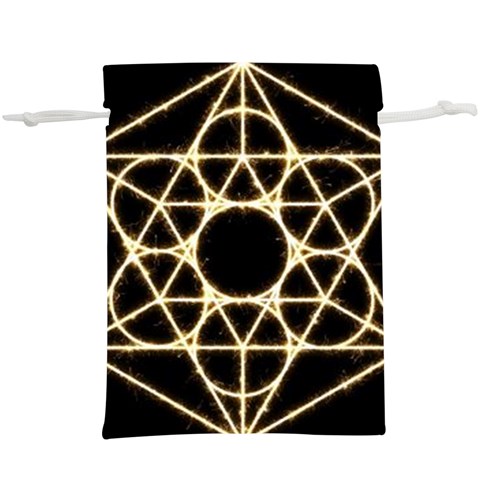 Sacred Geometry: Metatron  Lightweight Drawstring Pouch (XL) from ArtsNow.com Front