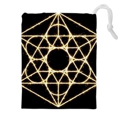 Sacred Geometry: Metatron Drawstring Pouch (4XL) from ArtsNow.com Front