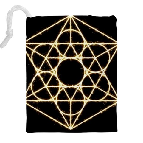 Sacred Geometry: Metatron Drawstring Pouch (4XL) from ArtsNow.com Back