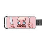 Squid Chef Cartoon Portable USB Flash (Two Sides)