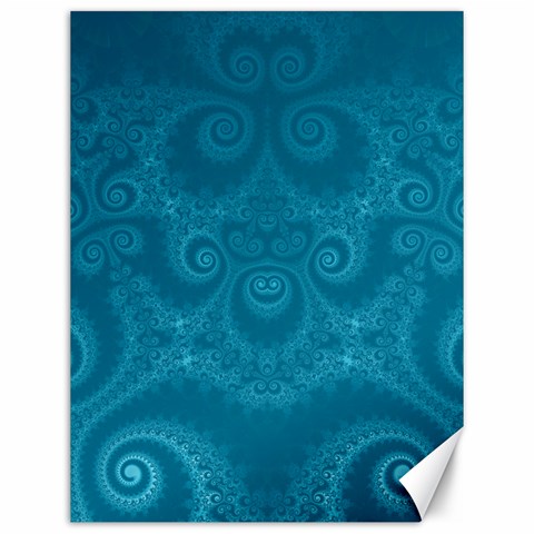 Cerulean Blue Spirals Canvas 12  x 16  from ArtsNow.com 11.86 x15.41  Canvas - 1