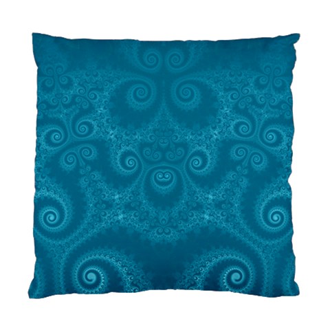 Cerulean Blue Spirals Standard Cushion Case (One Side) from ArtsNow.com Front