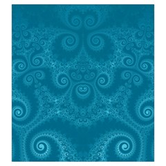 Cerulean Blue Spirals Drawstring Pouch (Large) from ArtsNow.com Back