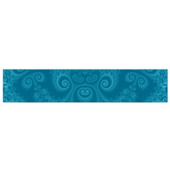 Cerulean Blue Spirals Small Flano Scarf from ArtsNow.com Front