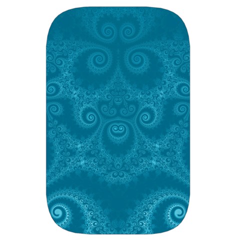 Cerulean Blue Spirals Waist Pouch (Small) from ArtsNow.com Front