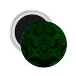 Emerald Green Spirals 2.25  Magnets