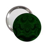 Emerald Green Spirals 2.25  Handbag Mirrors