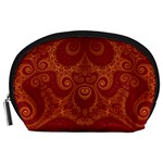 Red and Gold Spirals Accessory Pouch (Large)