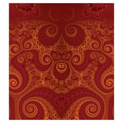Red and Gold Spirals Drawstring Pouch (2XL) from ArtsNow.com Front