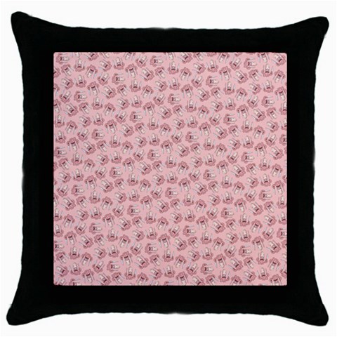 Squid Chef Pattern Throw Pillow Case (Black) from ArtsNow.com Front