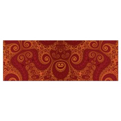 Red and Gold Spirals Wristlet Pouch Bag (Small) from ArtsNow.com Bottom