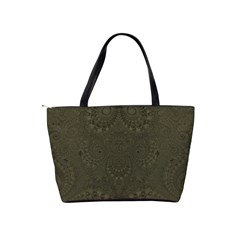 Rustic Green Brown Swirls Classic Shoulder Handbag from ArtsNow.com Back