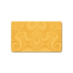 Golden Honey Swirls Magnet (Name Card)