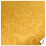 Golden Honey Swirls Canvas 12  x 12 