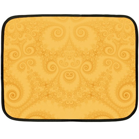 Golden Honey Swirls Double Sided Fleece Blanket (Mini)  from ArtsNow.com 35 x27  Blanket Front