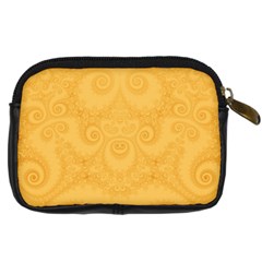 Golden Honey Swirls Digital Camera Leather Case from ArtsNow.com Back