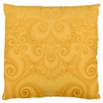 Golden Honey Swirls Standard Flano Cushion Case (Two Sides)