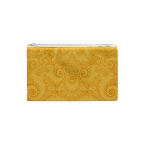 Golden Honey Swirls Cosmetic Bag (XS) from ArtsNow.com Front