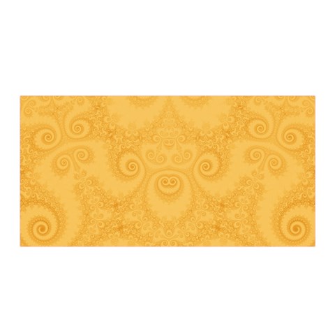 Golden Honey Swirls Satin Wrap from ArtsNow.com Front