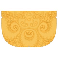 Golden Honey Swirls Makeup Case (Large) from ArtsNow.com Side Left