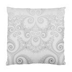 Wedding White Swirls Spirals Standard Cushion Case (Two Sides)