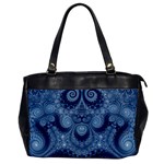 Royal Blue Swirls Oversize Office Handbag