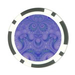 Mystic Purple Swirls Poker Chip Card Guard