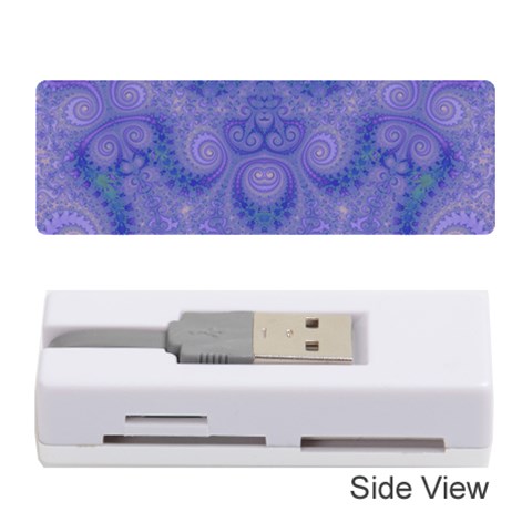Mystic Purple Swirls Memory Card Reader (Stick) from ArtsNow.com Front