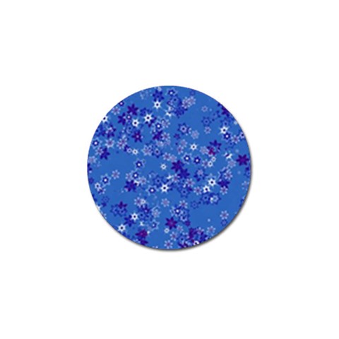 Cornflower Blue Floral Print Golf Ball Marker (10 pack) from ArtsNow.com Front