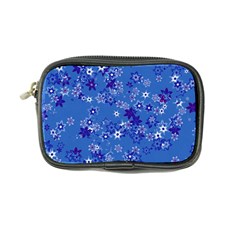 Cornflower Blue Floral Print Coin Purse from ArtsNow.com Front