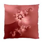 Coral Pink Floral Print Standard Cushion Case (One Side)