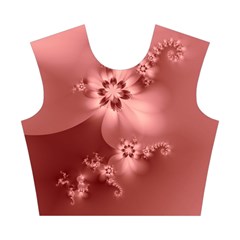 Coral Pink Floral Print Cotton Crop Top from ArtsNow.com Front