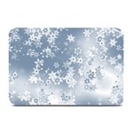 Faded Blue White Floral Print Plate Mats