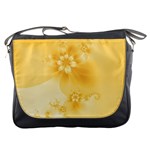 Saffron Yellow Floral Print Messenger Bag